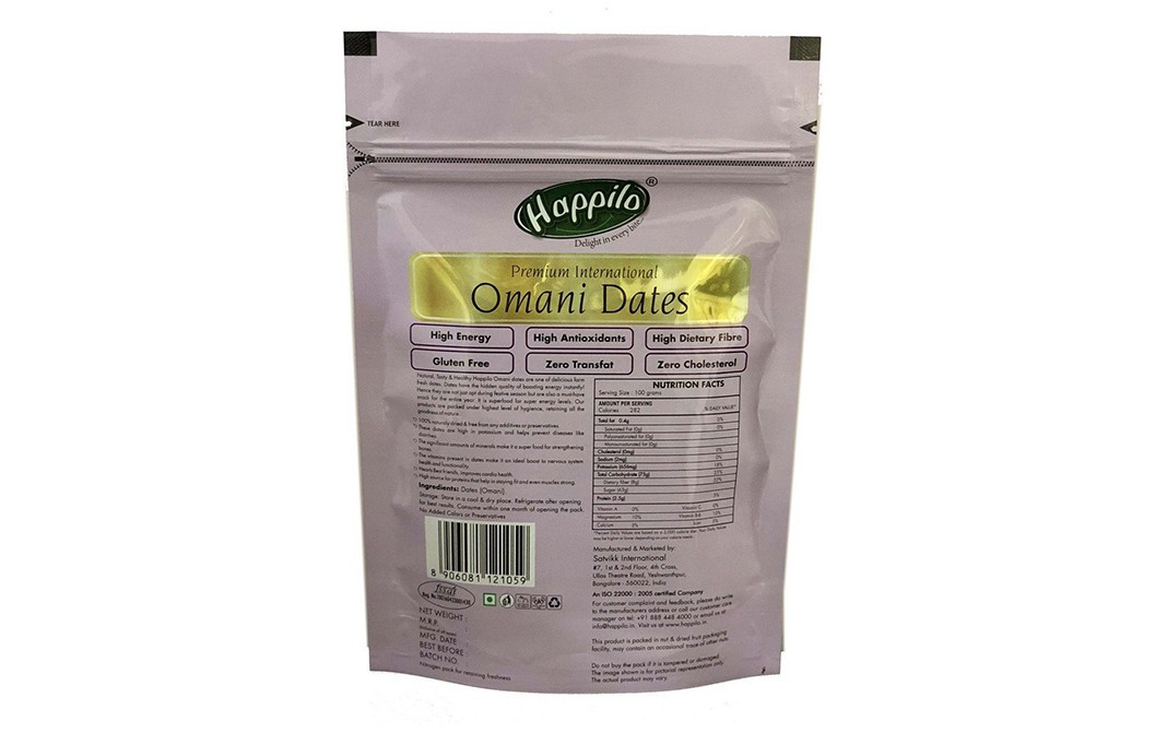 Happilo Premium International Omani Dates Reviews Ingredients